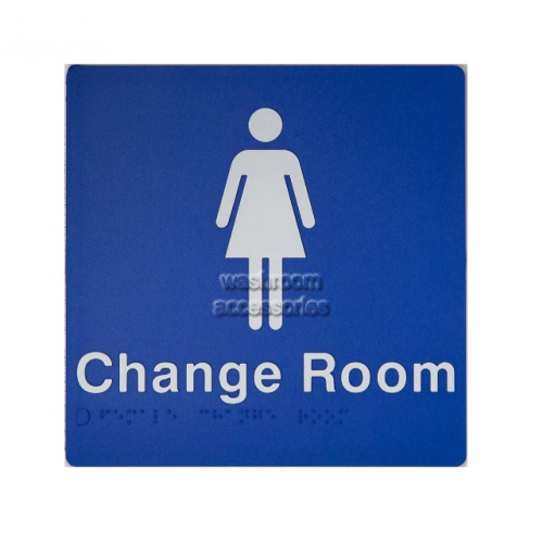 View FCR Female Change Room Sign Braille details.