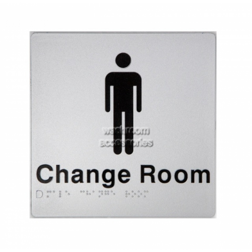 MC Male Change Room Sign Braille
