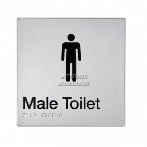 View MT Male Toilet Sign Braille details.