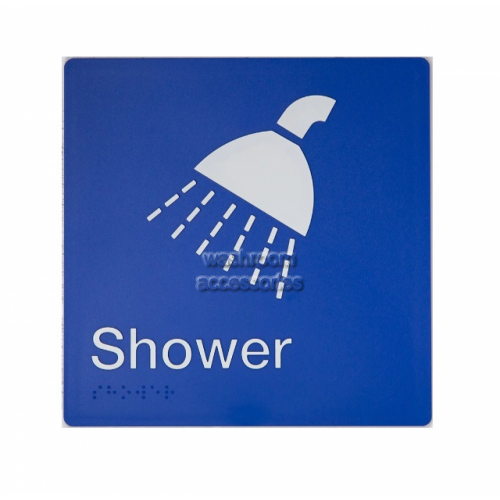 View Shower Sign Braille details.