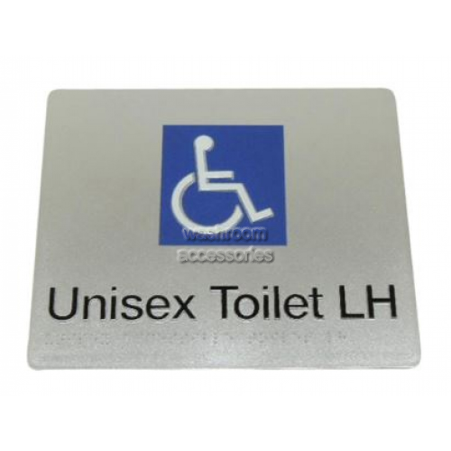 975 Unisex Toilet Left Hand Braille Sign