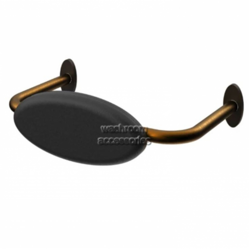 R01R1B Toilet Back Rest Black Cushion