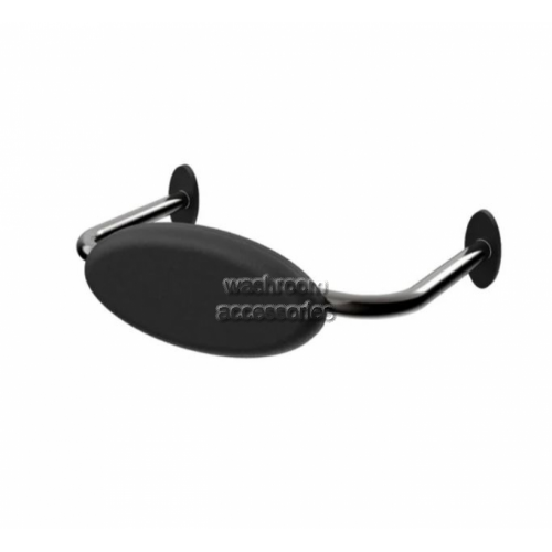 View R01R1B Toilet Back Rest Black Cushion details.