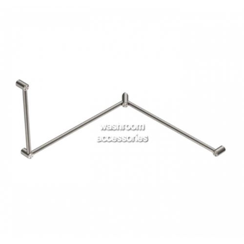 View NRCR3290C Toilet Grab Rail 90 Degree Continuous Wraparound details.