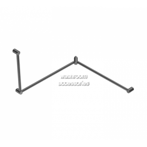 View NRCR3290C Toilet Grab Rail 90 Degree Continuous Wraparound details.