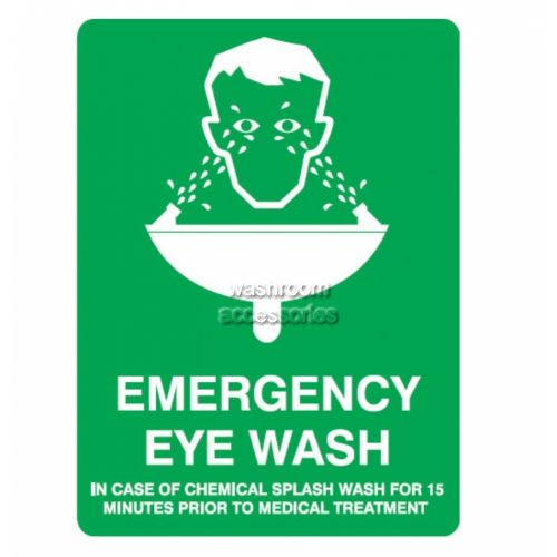 Emergency Eye Wash Safety Sign - LAST STOCK