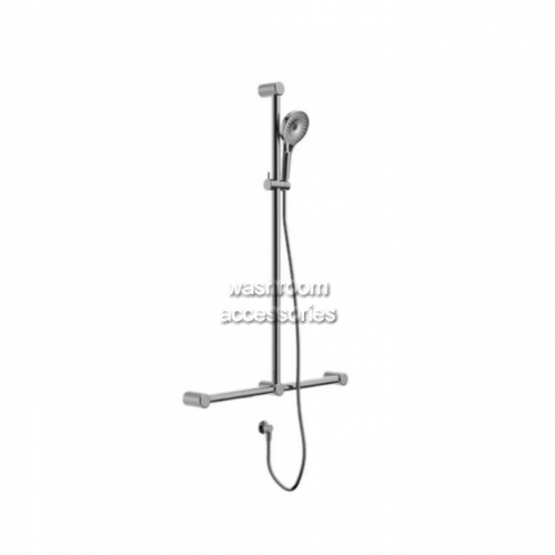 NRCS006 T Bar Grab Rail and Adjustable Shower Set