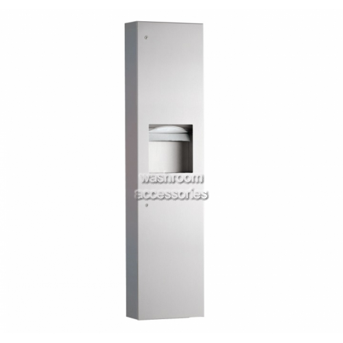 View B38039 Paper Dispenser and Waste Receptacle 24L details.