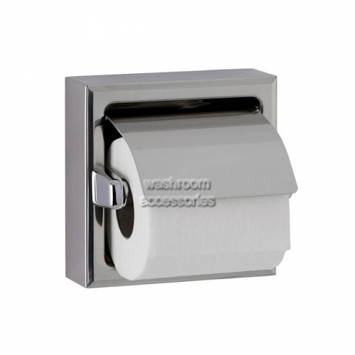 B6699.60 Single Toilet Roll Holder with Hood Theft Resistant