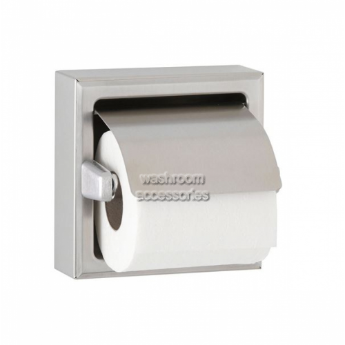 View B66997 Single Toilet Roll Holder with Hood details.