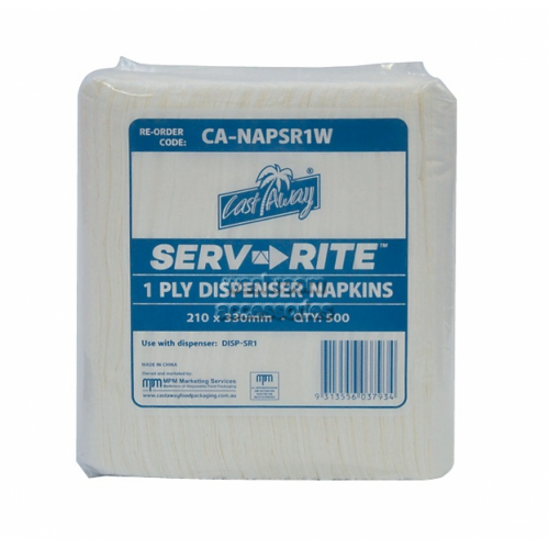 View CA-NAPSR1W Regular Dispenser Paper Napkins 1 Ply details.