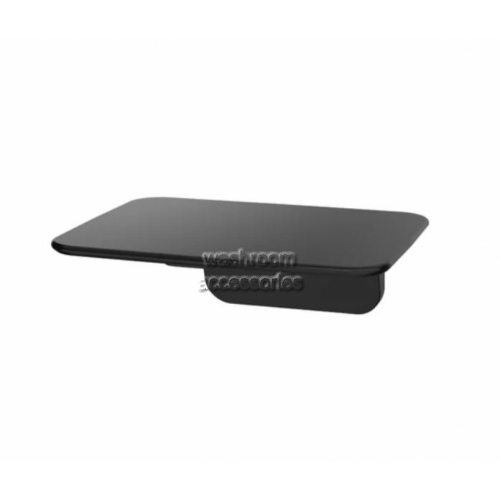 View S01AB Fold Up Shower Seat Black details.