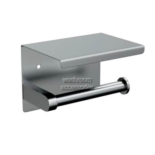 View ML268 Single Toilet Roll Holder with Shelf Top  details.