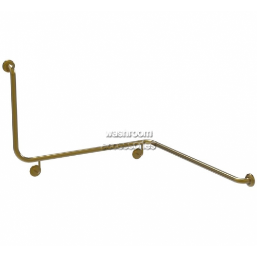 View 832-PVD-BB Corner Toilet Grab Rail 90 Degree Right Hand details.