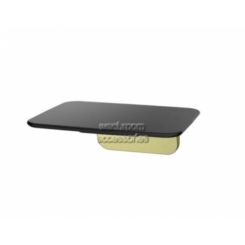 View S01AB Fold Up Shower Seat Black details.