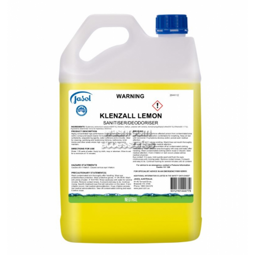 View Klenzall Lemon Disinfectant details.