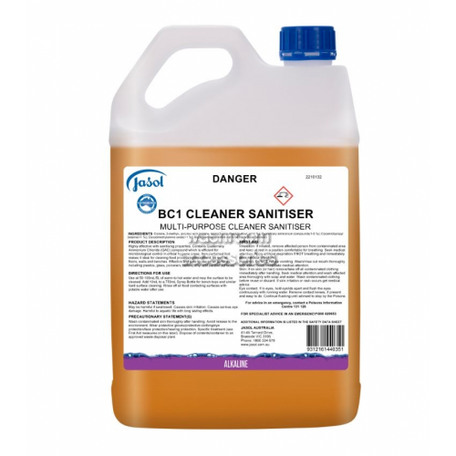 View BC1 Multi Purpose Cleaner Sanitiser details.