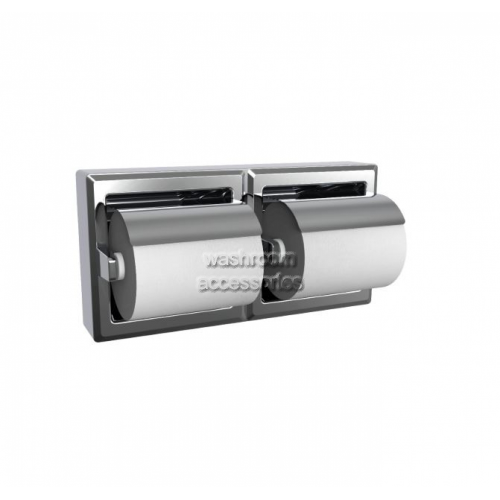 5126 Double Toilet Roll Holder with Hoods