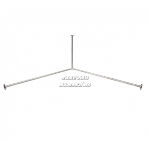 View 953 Corner Shower Curtain Rail Exposed Fix details.