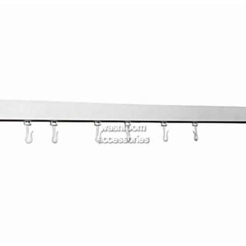 View 9528 Straight Shower Curtain Track with Hooks details.