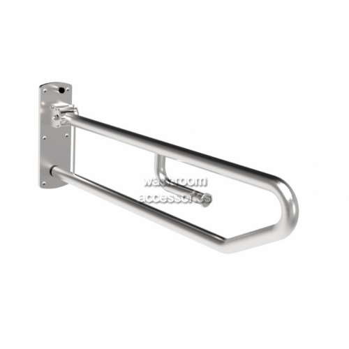 832-102 Drop Down Grab Rail with Locking Pin and Toilet Roll Holder