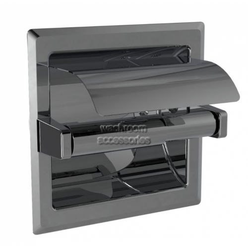 View 5103 Single Toilet Roll Holder Recessed with Hood details.
