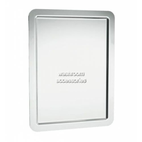 View 10-108 Security Framed Steel Mirror with Rounded Corners details.
