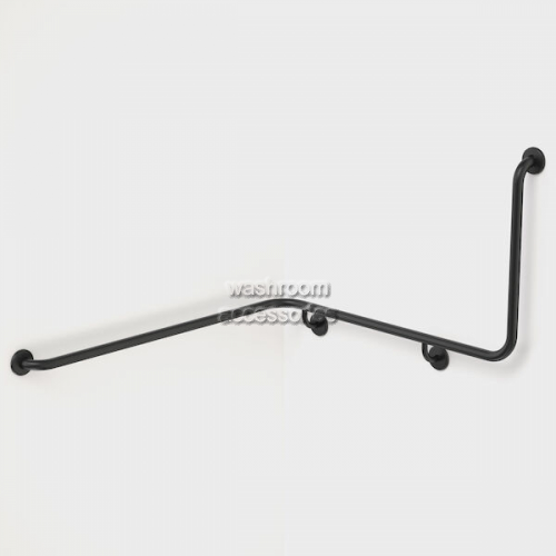 View 687468B 90 Degree Angled Grab Rail 1100x1030 Left Hand details.