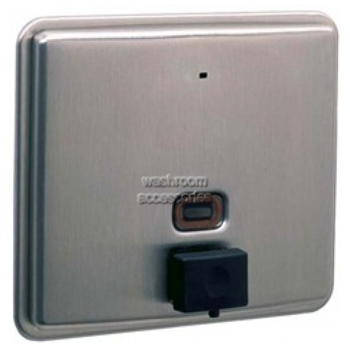 View B4063 Liquid Soap Dispenser Recessed details.